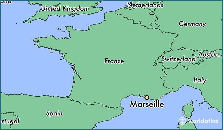 ಶೋ Marseille ಫ್ರಾನ್ಸ್ ನಕ್ಷೆ