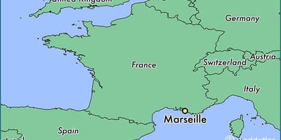 ಶೋ Marseille ಫ್ರಾನ್ಸ್ ನಕ್ಷೆ