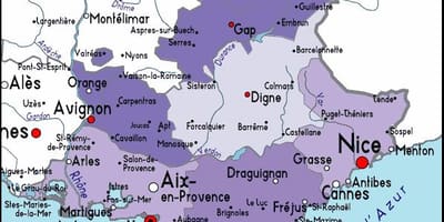 ನಕ್ಷೆ Marseille ಪ್ರದೇಶ
