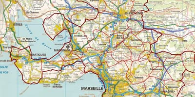ನಕ್ಷೆ Marseille ರಸ್ತೆ